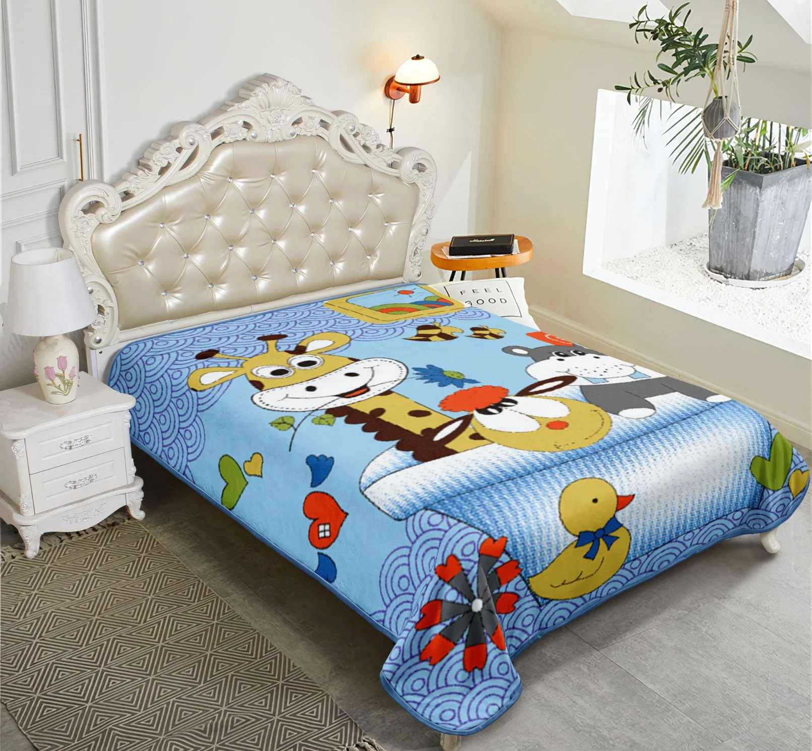 La Chine Le Vison Korean nuageux Baby Blanket Bee Bear Kid étudiant Garçon Fille Sublimation couverture numérique Minky pas don Pet Couverture voiture Voyage d'hiver Couverture en peluche à chaud