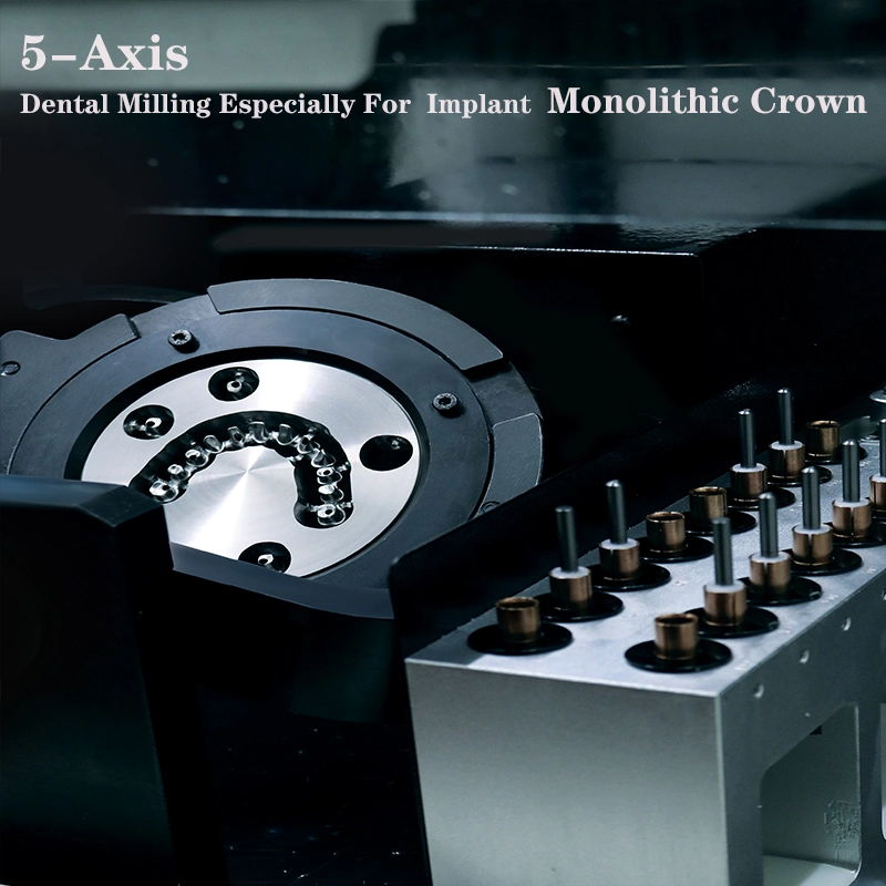 Dental Crown Zirconia 4axis 5 Axis Dental Milling Machine Cocr Wet and Dry CAD Cam Milling Machine