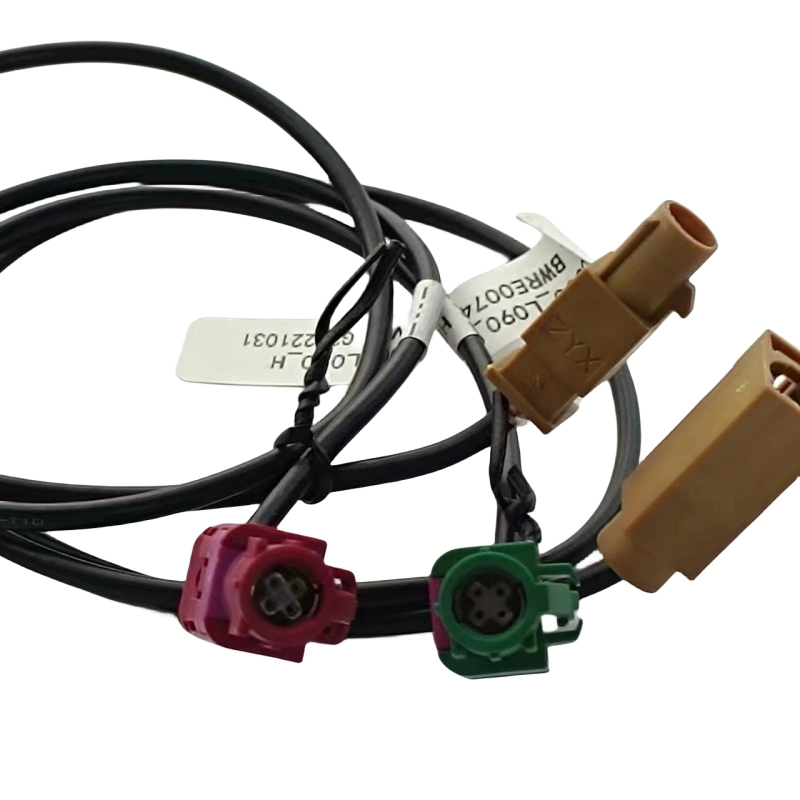 Lvds Hsd 4 pin Cable Fakra impermeable para la transmisión del automóvil y el proceso de señal