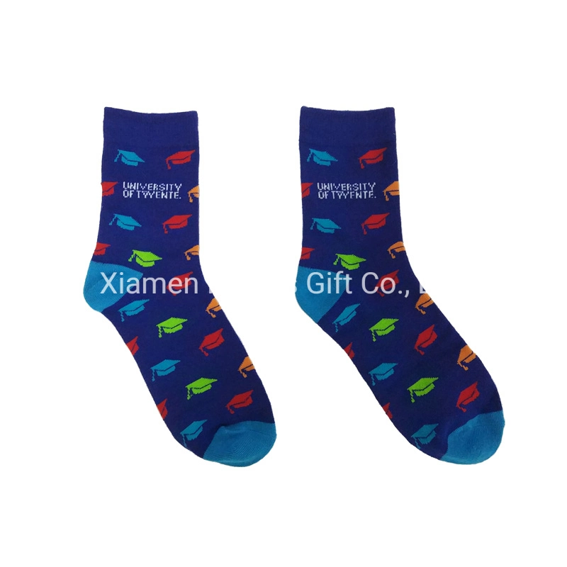 University Bachelor Graduate Fashion Student Souvenir DOT Pattern Cotton Socks