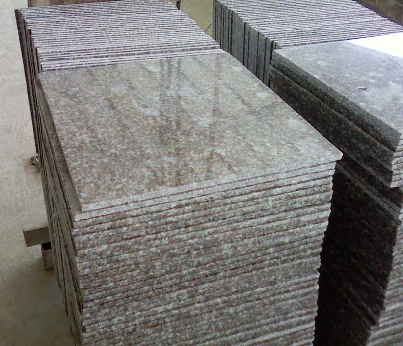 Hot Chinese G687 Peach Pink Granite Stone Tile