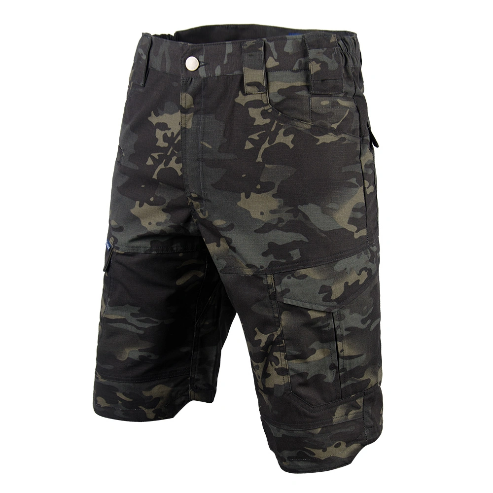 Black Cp Summer Men Outdoor Combat Tactical Multi-Pocket Cargo Shorts