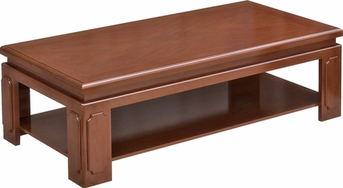 Luxury Polished Square Wooden Small Office Coffee Table (HY-401-2)