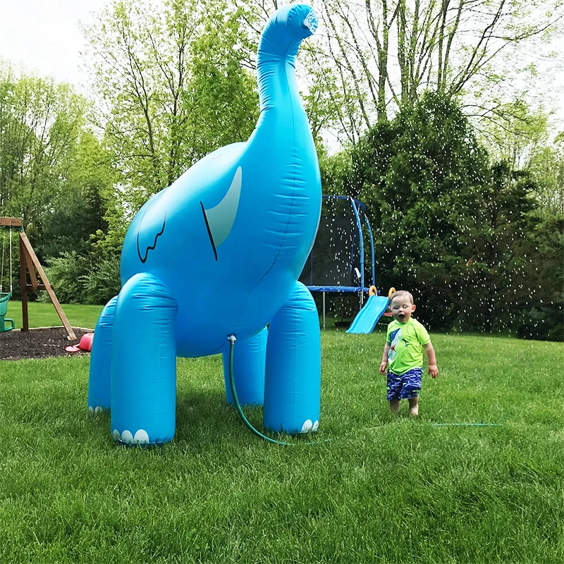 PVC Summer Water Play Equipment Inflatable Animal Splash Cute Elephant Sprinkler Toys for Kids