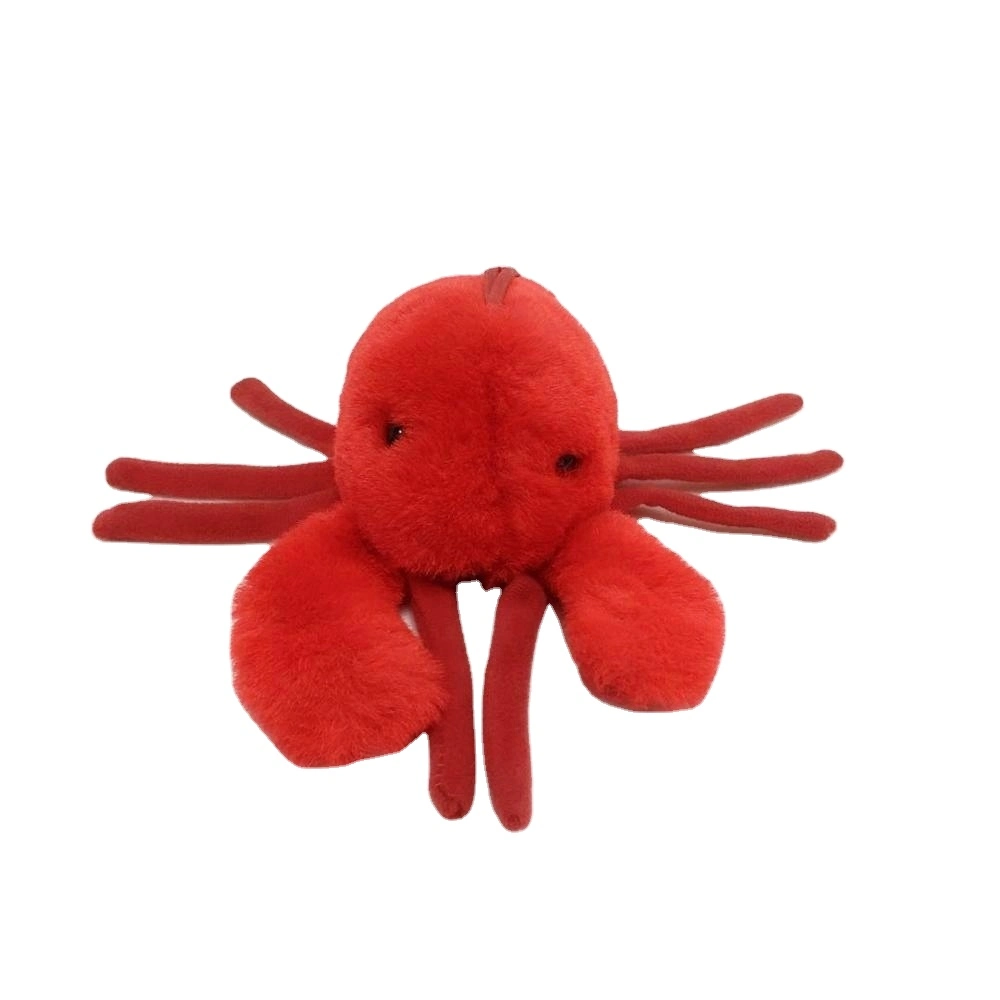 Cute animal en peluche doux Sea World big red shrimp