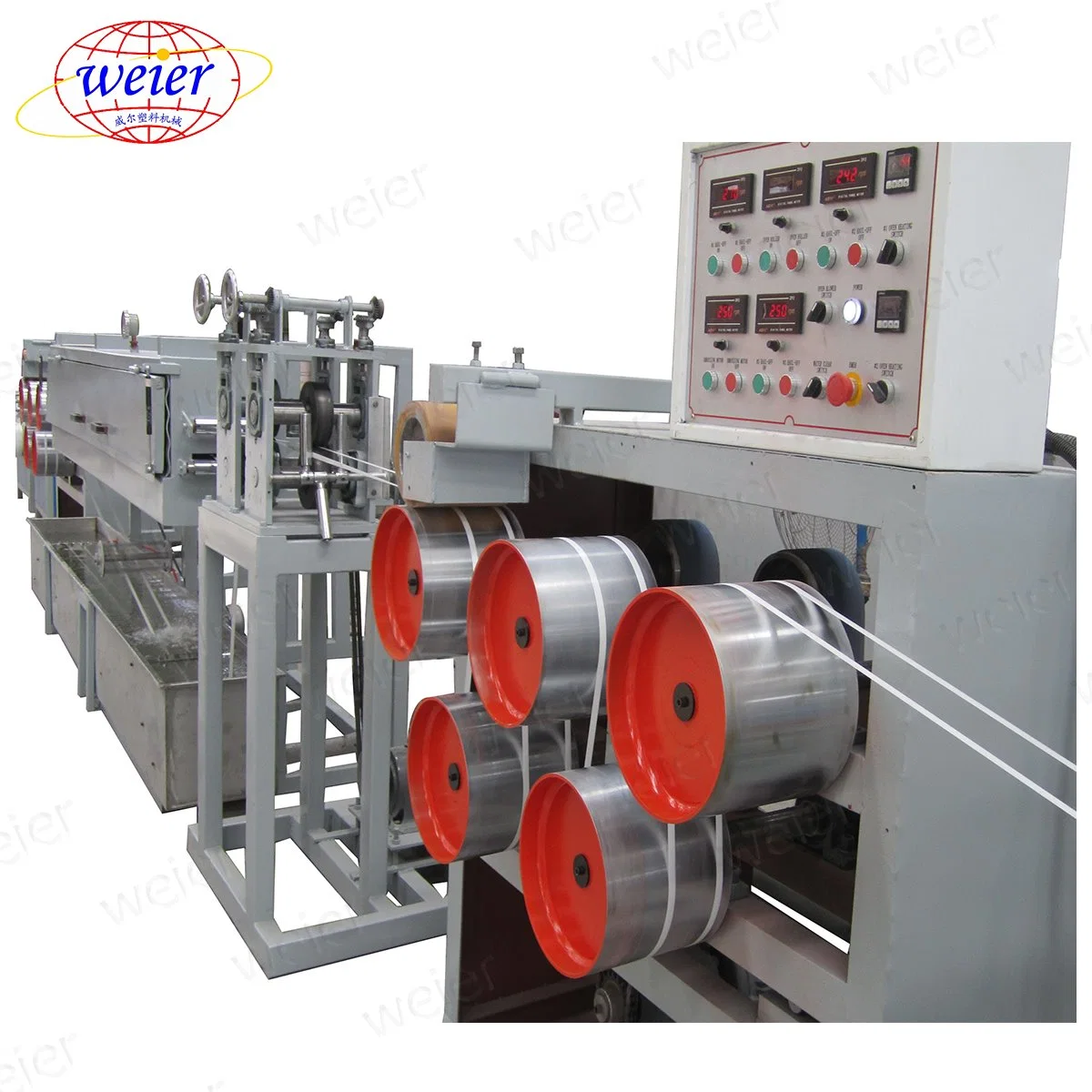 High quality/High cost performance  Plastic Pet PP Packing Strap Belt Tape Extrusion Machine/Production Line