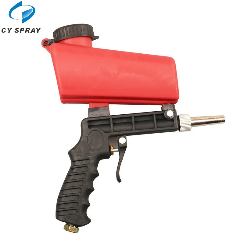 Portable Nozzle Pneumatic Speed Gravity Feed Sandblasting Gun Air Sandblast Sand Media Gun