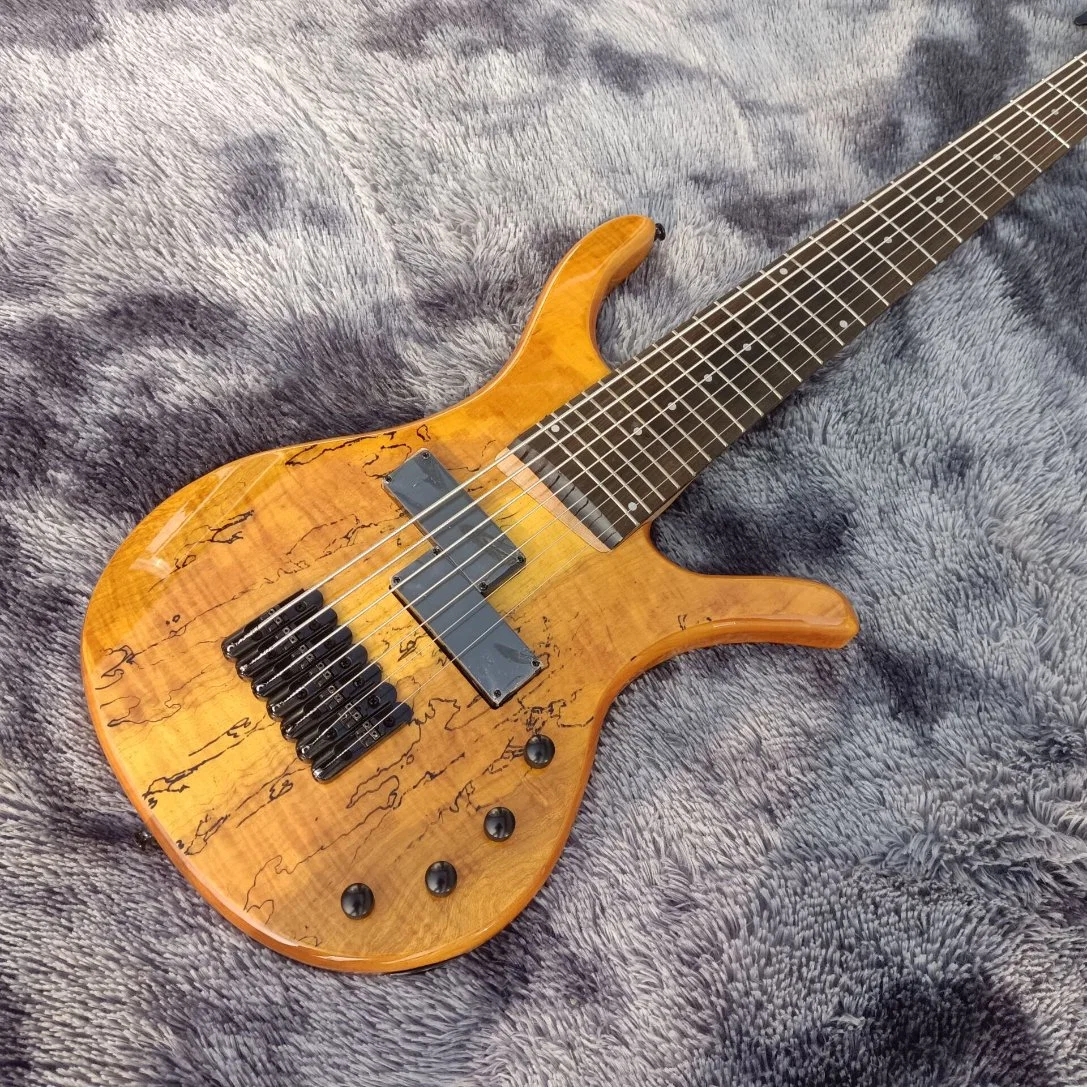 Custom 7 Strings Fretless Electric Guitar Bass
