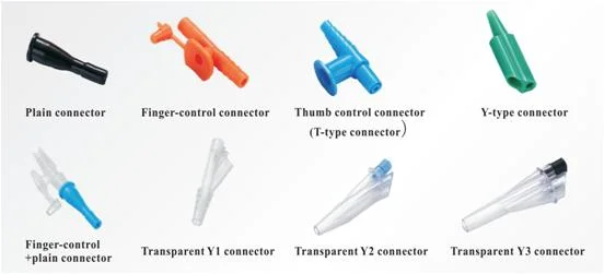 Disposable Medical Soft PVC Tube Suction Catheter with PE Bag