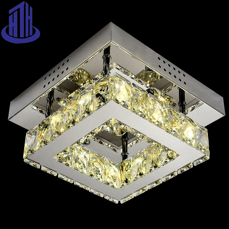 Modern Crystal Square Kitchen Island Wholesale/Supplier LED Ceiling Light (9034)