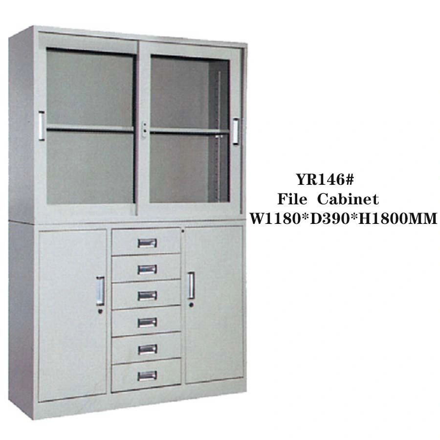 Metal Furniture 4 Doors Steel Cupboard Customized File Storage for School Office