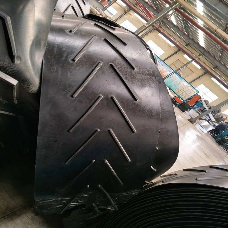 Factory Price Ep Nn Rubber Conveyor Belt Sidewall Steel Cord Chevron Rubber Belts for Coal Mine Made in China