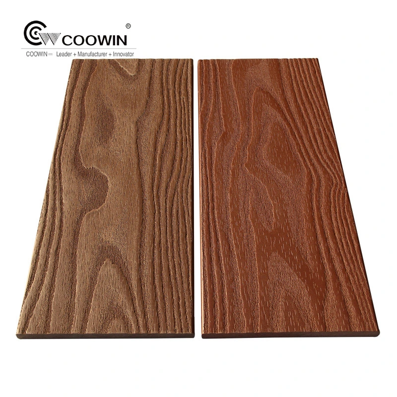 Red Wood Color Wood Plastic Composite Fence Panel