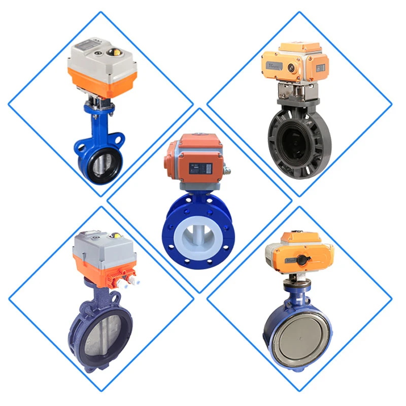 Popular Anti-Rusting SUS316 Wafer Type Grooved Double Fange Butterfly Valve Motorized Butterfly Valve for Petroleum