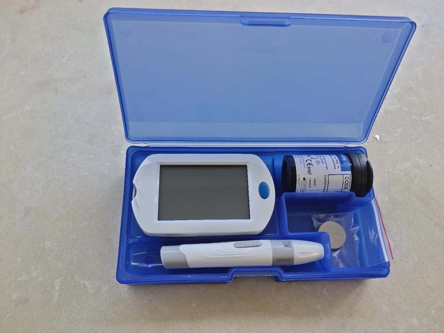 Equipo médico electrónico activo Medidor de glucosa en sangre tiras glucómetro