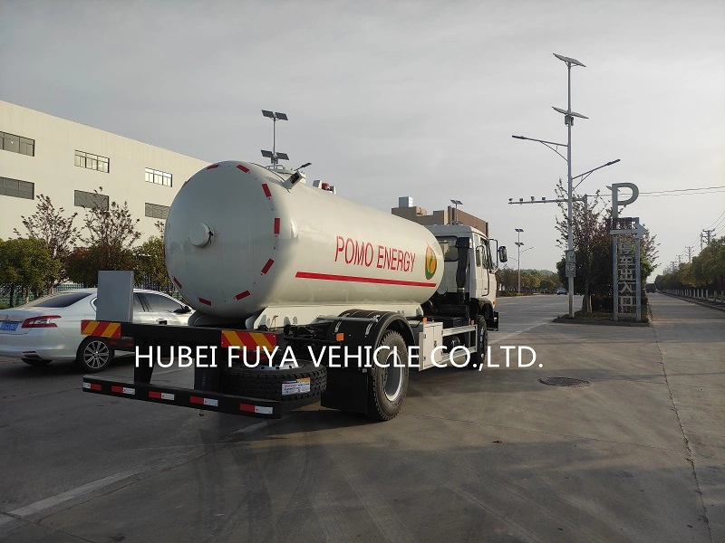 190HP 4X2 Euro 3 Dongfeng 5mt 10000liter LPG Gas Tank Truck for Loading