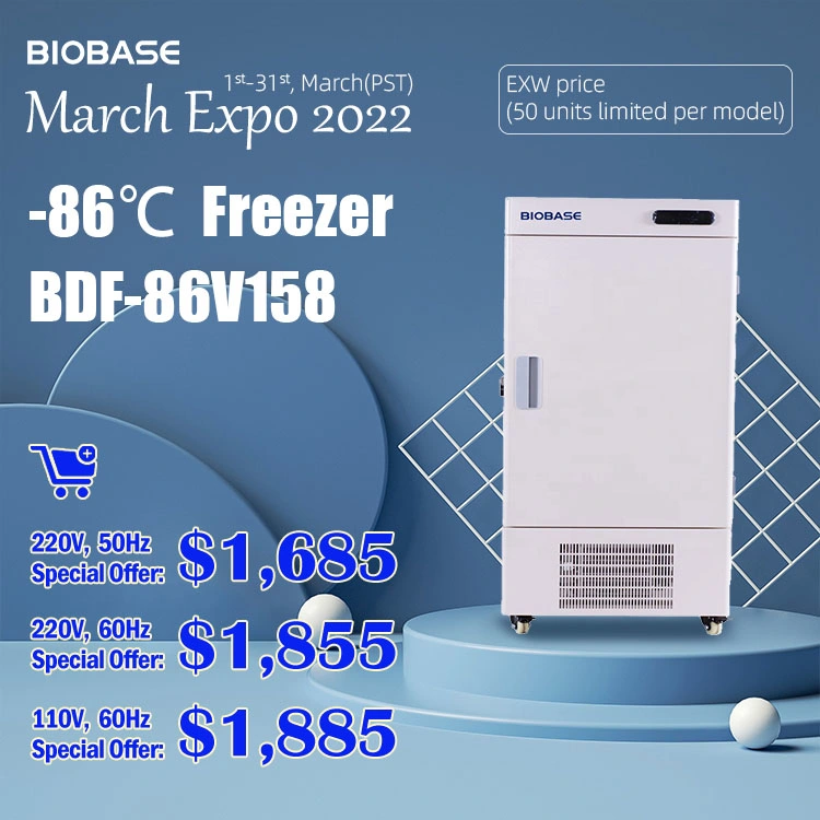 Biobase Bdf-86V158 Direct Refrigeration Mixture Refrigerant Ultra Low Temperature Freezer