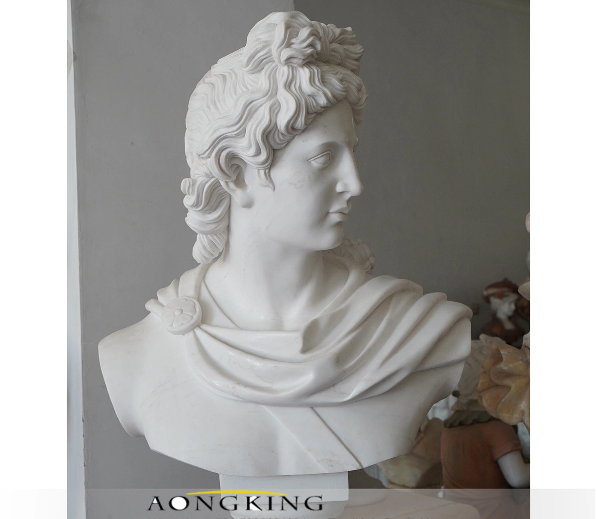 Greek Aphrodite Marble Garden Bust