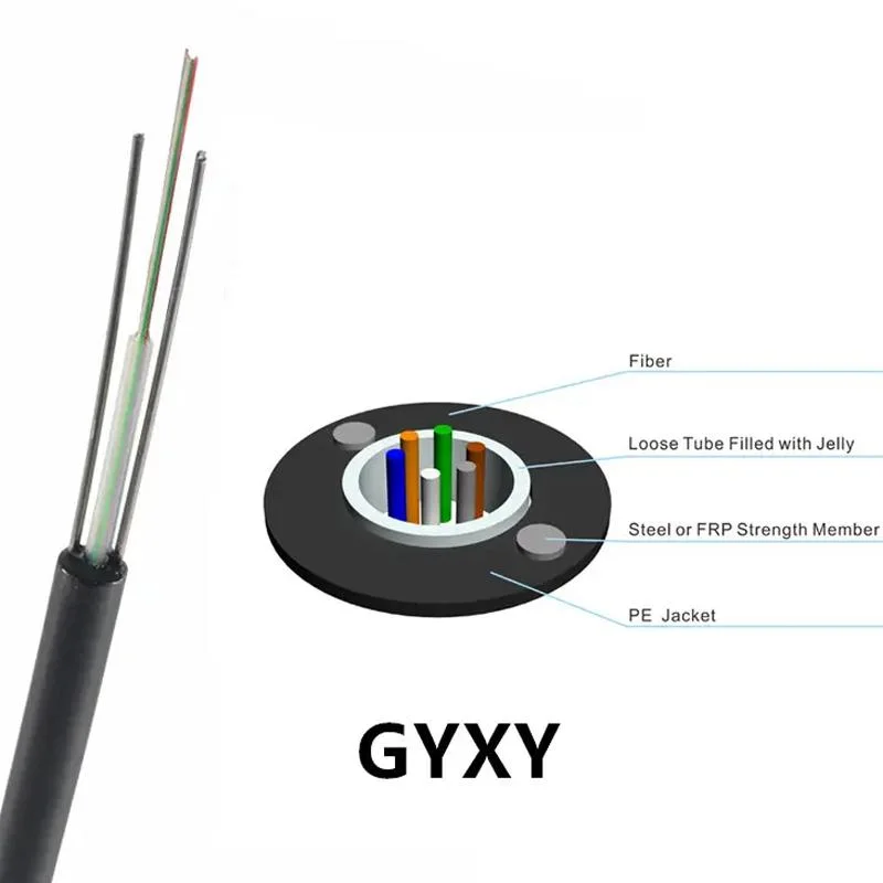 Cheaper Price Mini ADSS Unitube Non-Metallic Gyfxy Sm 2 4 6 8 12 Core Aerial Installation Fiber Optic Cable Gyfxy