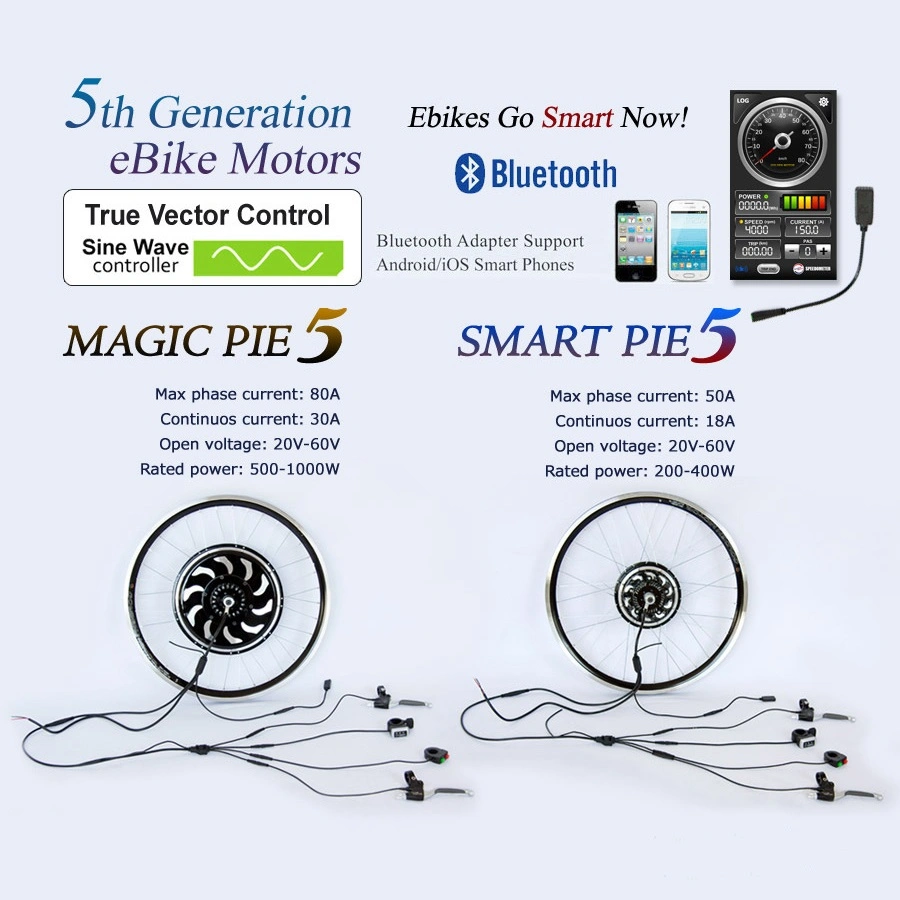 Contrôleur intégré Hub Kit de conversion de vélo électrique du moteur