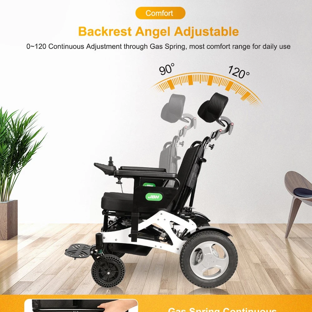 Aluminum Alloy Light Power Reclining Adjustable Control Electric Intelligent Wheel Chair