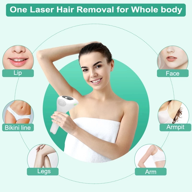 50000 Flashes Electric Portable IPL Laser Hair Removal Machine for Men Women