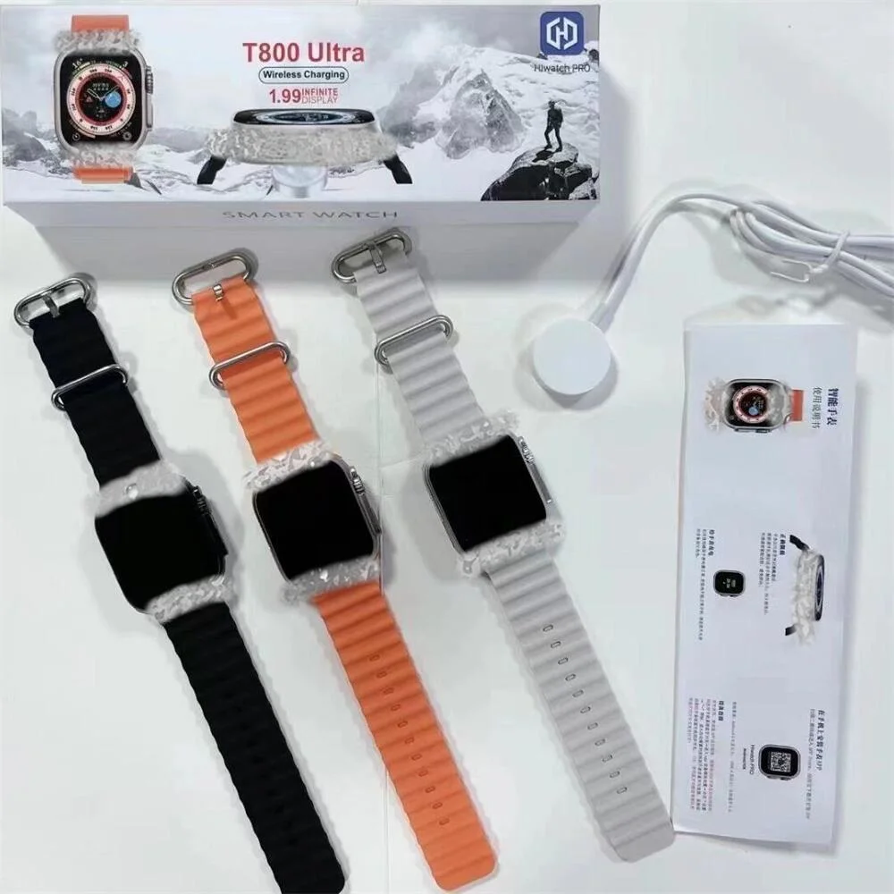 Newest T800 Ultra Hot Sale Series 8 Sport Smart Watch FT Touch Screen Wireless Charging Watch