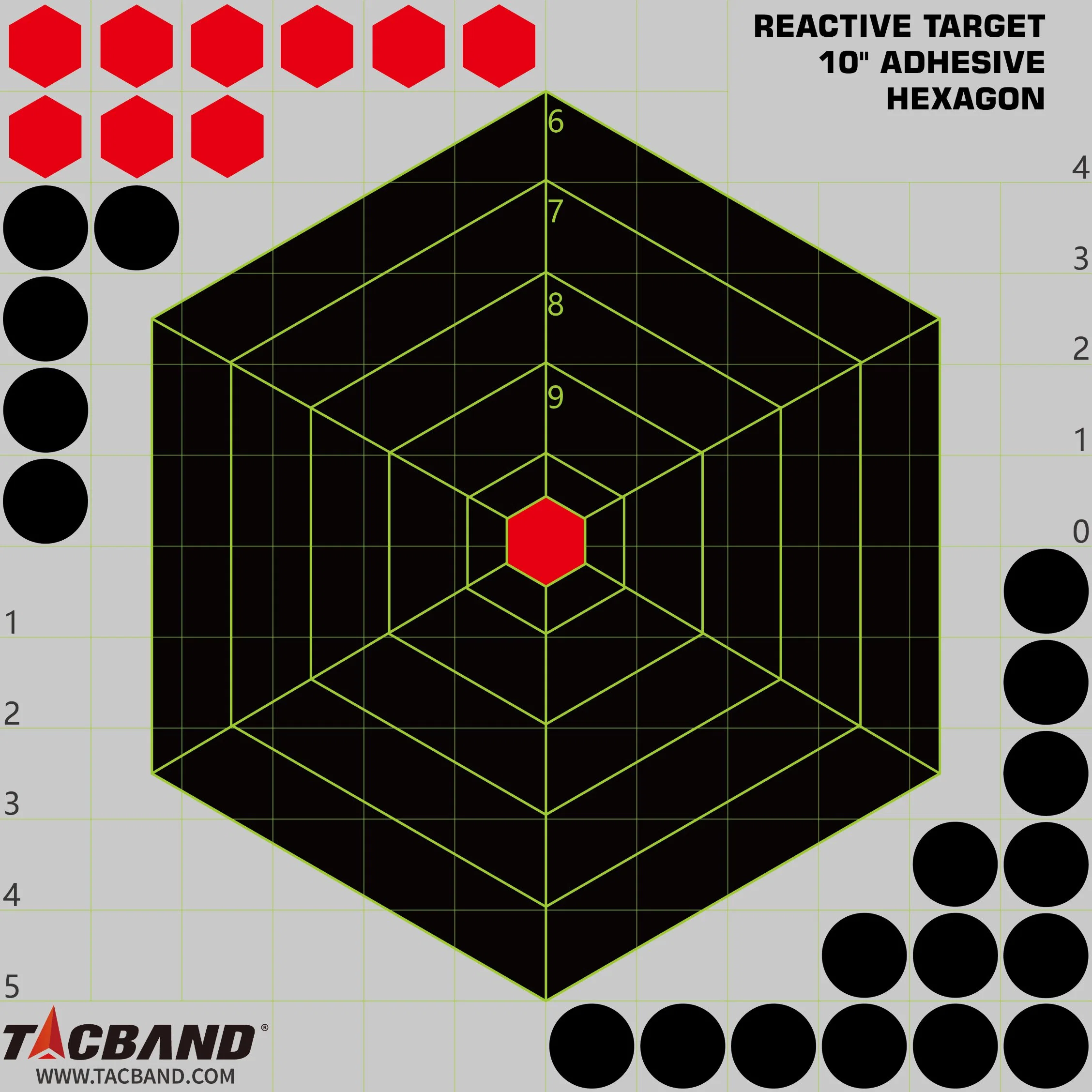 Tacband 8&prime; &prime; Reactive Target Adhesive 12&prime; &prime; Shooting Accessories