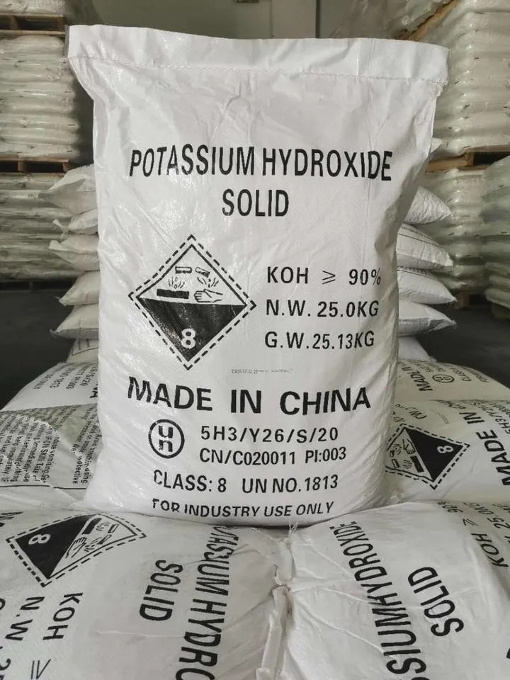 Hebei Factory Supply Industry Grado 90% 95% Flakes KOH potasio-hidróxido