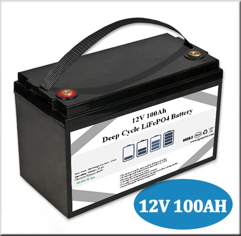 Fabricante paquete de baterías de ion litio LiFePO4 Deep Cycle 12V 100ah Para reemplazo de plomo ácido con BMS