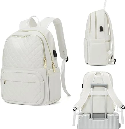 Laptop Backpack Women Work Business Computer Bags USB Charging Port Waterproof