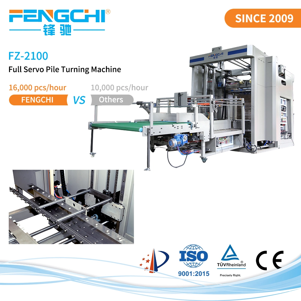 Digital Sheet Collecting Automatic Palletizer Paper Pile Turning Machine with Servo Transmitting