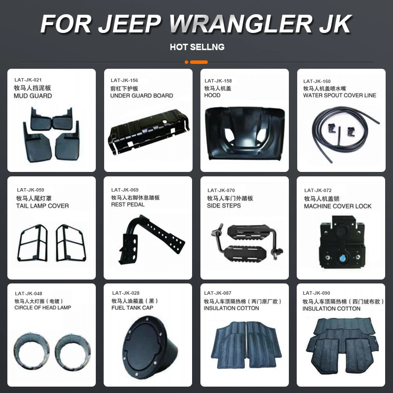 Vente chaude d'accessoires de voiture Pièces de rechange pour Jeep Wrangler Jk