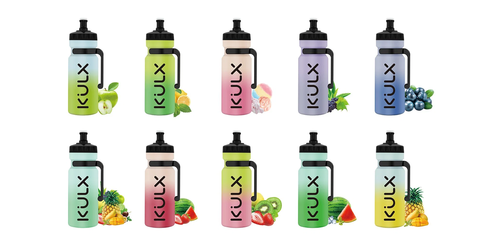 Diseño de botellas deportivas Vapes desechables Kulx 10000/10K Puffs in Existencias