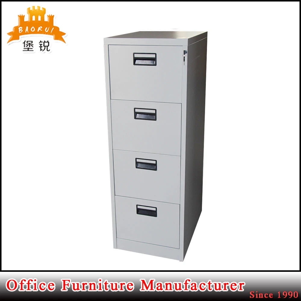 Steel Metal Office Furniture 4 Drawer Storage Vertical Filing Cabinet