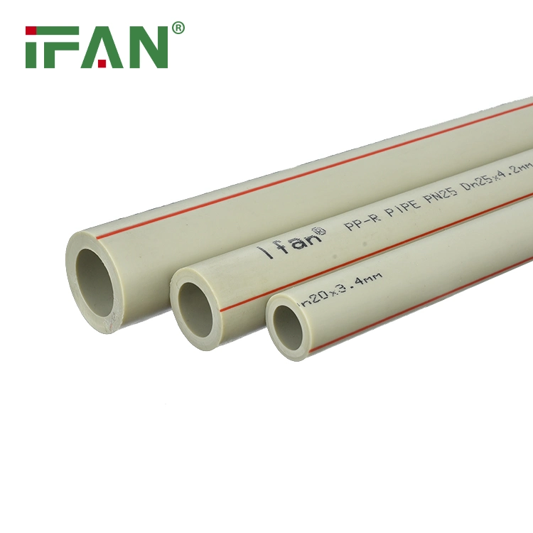 Ifan High quality/High cost performance  20-110mm Water Supply PVC Pex HDPE PPR Pipes Green White Gray PPR Plastic Tube