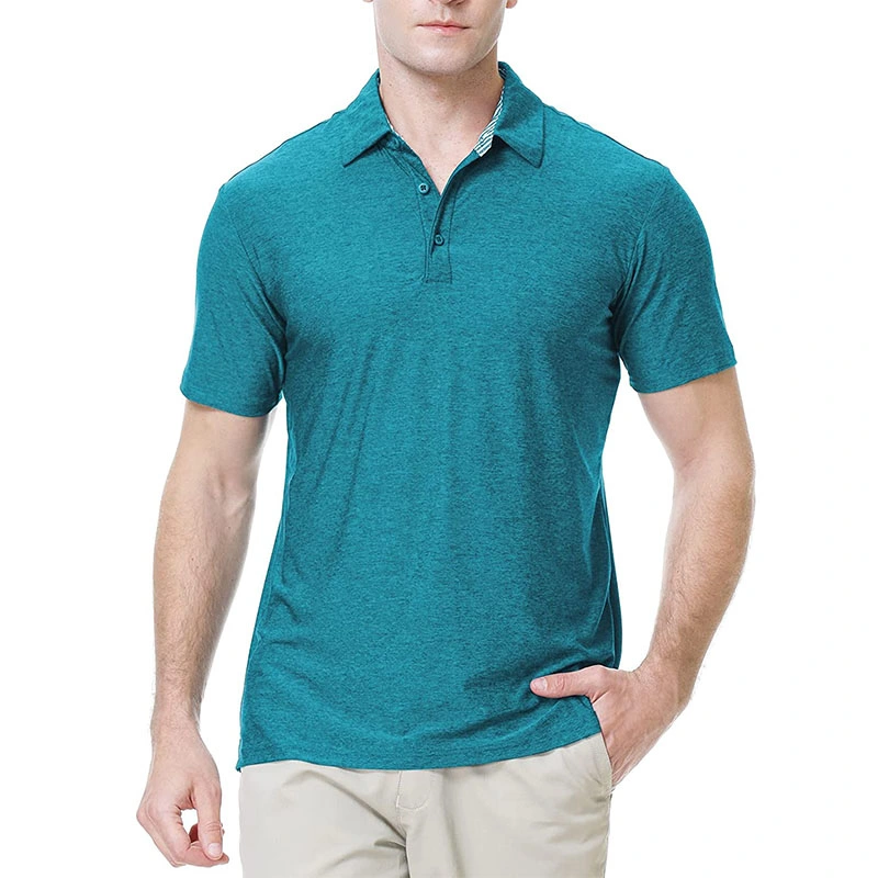 Polo de golf de manga corta Casual de secado rápido con absorción de humedad para hombre Camisas para hombres