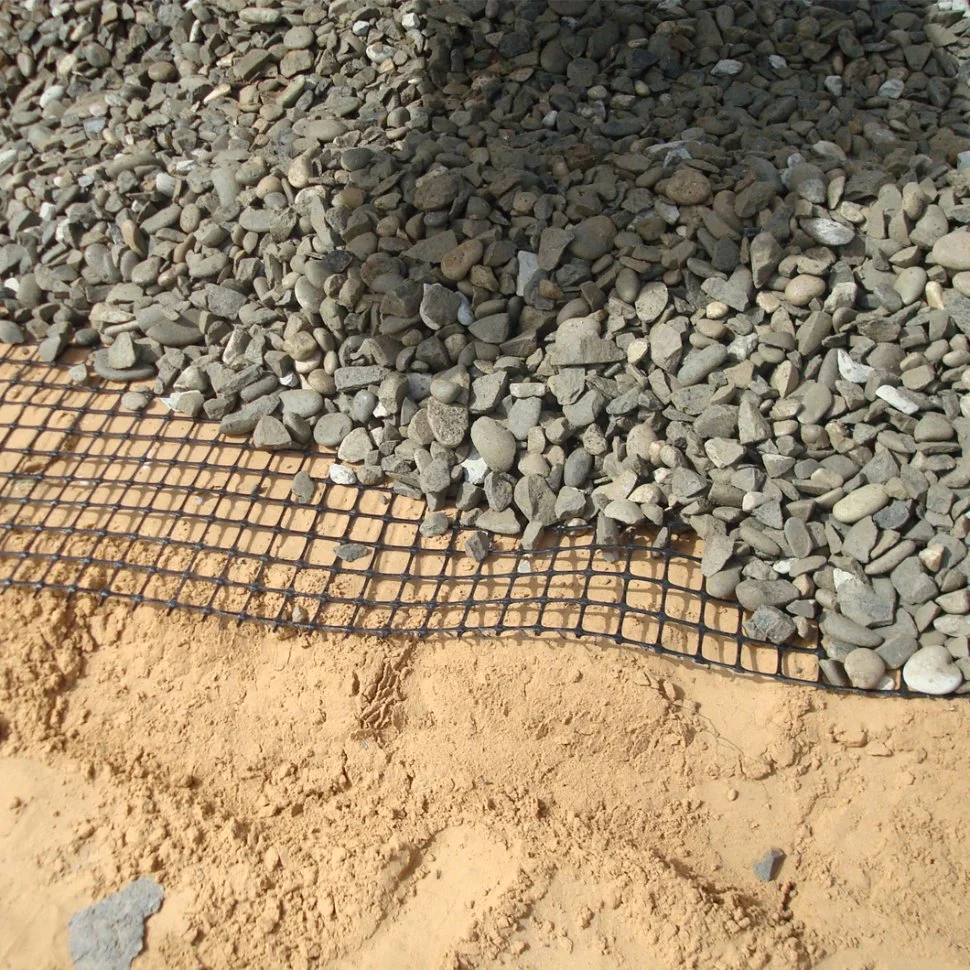 Soil Reinforcement Warp Knitting Biaxial Polyester Pet Geogrid Fiberglass Geogrid for Retaining Walls Foundation Stabilization