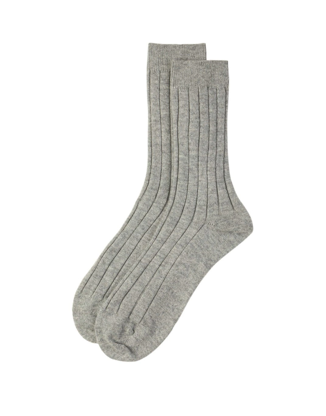 Men&prime; S 100% Cashmere Rib Socks Apparel Accessories