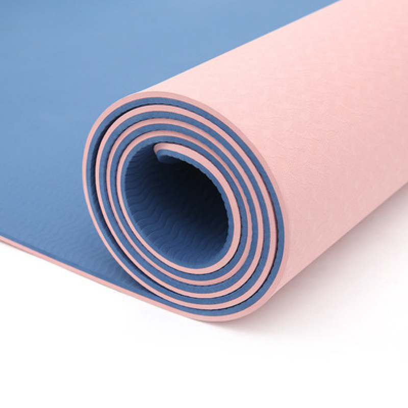 Tapis de yoga personnalisé pour femme Gym 6mm Rouleau de tapis de yoga standard TPE anti-dérapant lavable Fitnesss