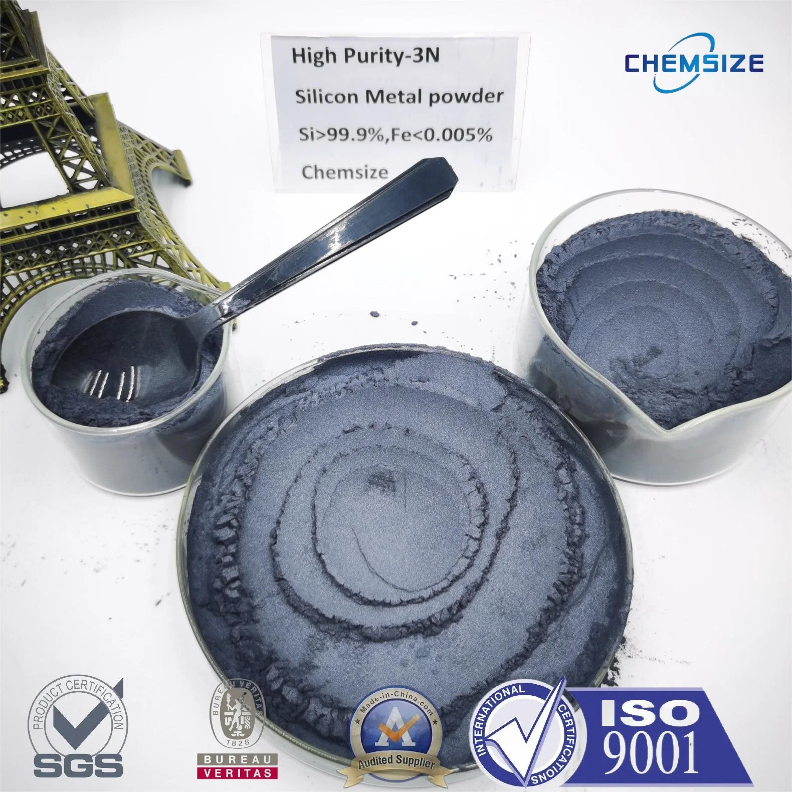 High Purity Particles Silicon Metal Powder Lab Grade Industrial Grade