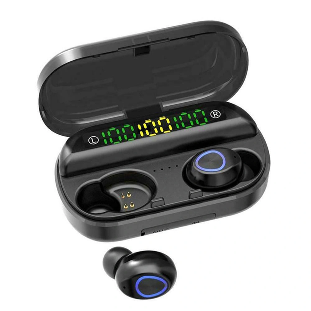 Auriculares inalámbricos F10 Mini Sport in-Ear con estéreo y caja de carga