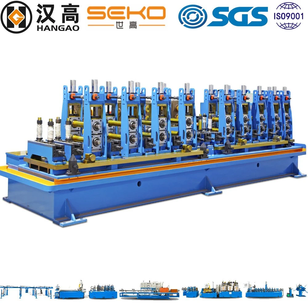 Welding Pipe Production Line Heat Exchanger Tube Mill Machines Stainless Steel Coil Pipe Making Machine