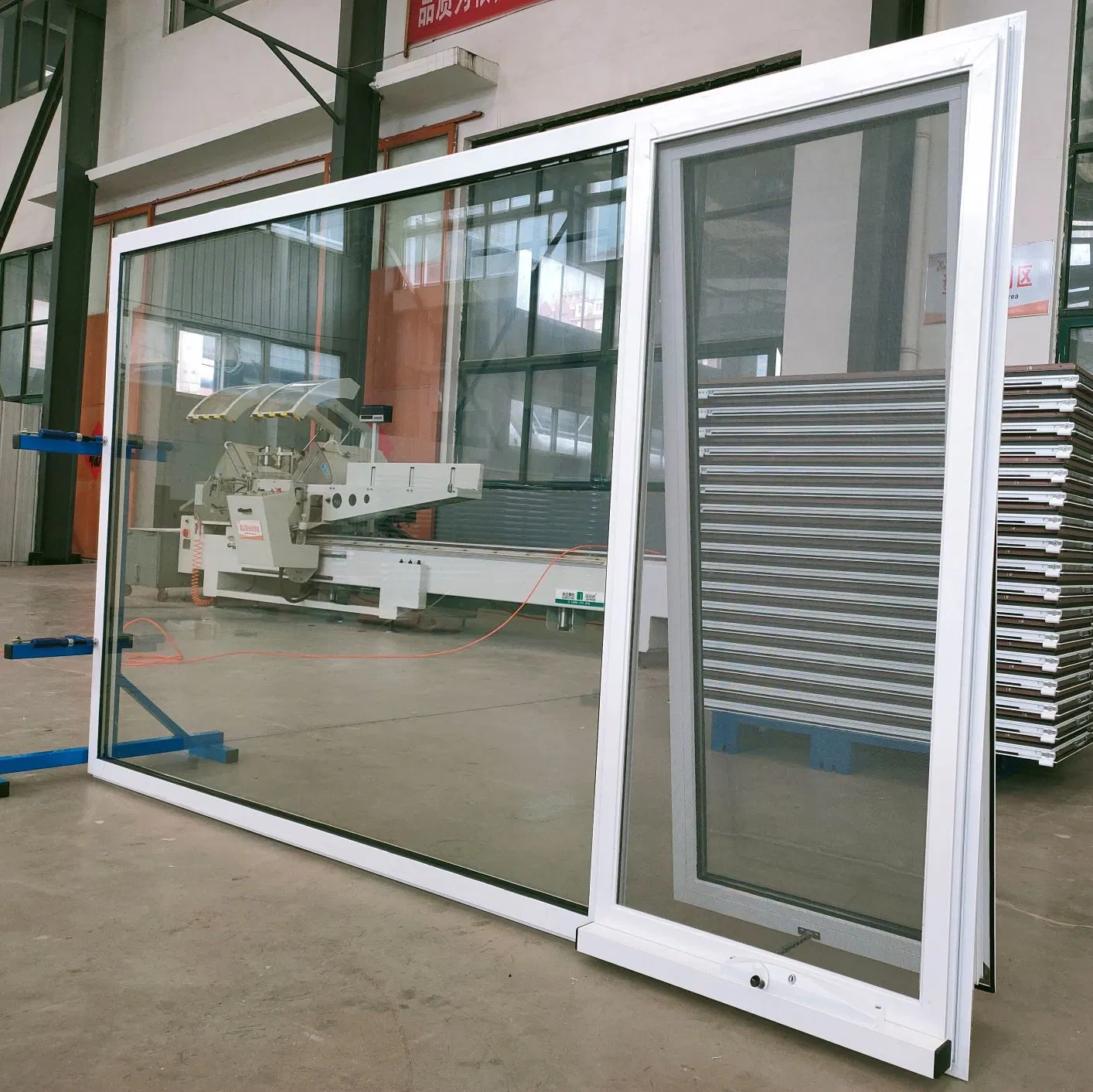 Impacto de huracán rotura térmica Doble ventana de giro de inclinación vidriada Y puertas Metal aluminio vidrio fijo Casement Awning lado deslizante Ventanas de casamiento colgado