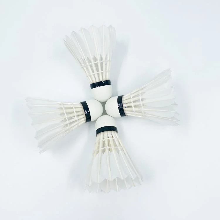 China Products Fiber Cork Shuttlecock Second Class Duck Feather Sports Training Class B Duck Feather Shuttles Badminton