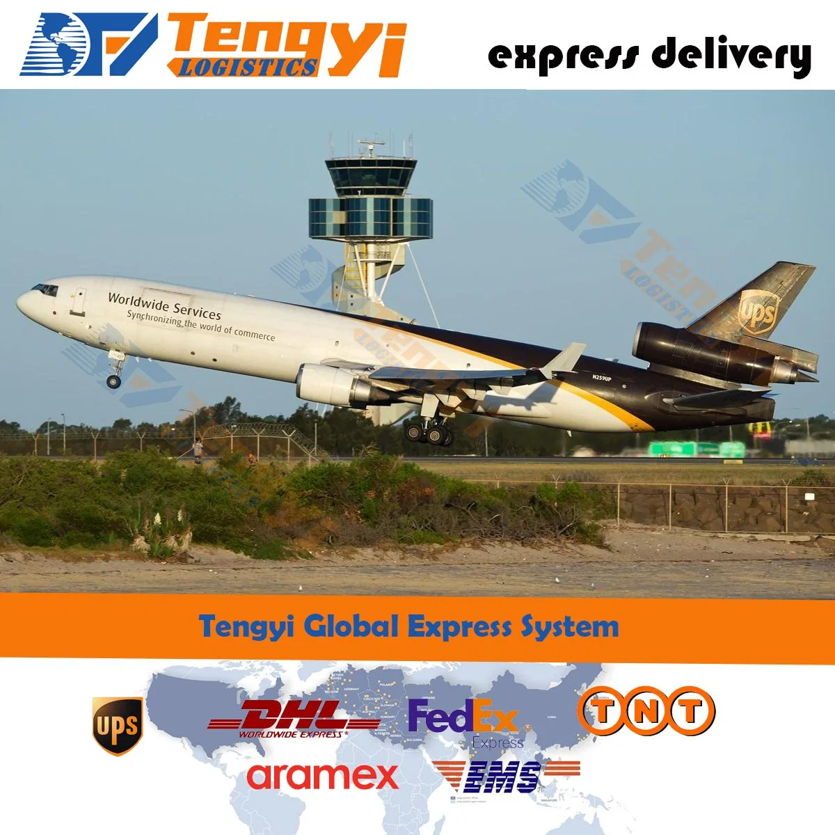 Express Logistics Provide Air Shipping Agent to Andorra/Angola DHL/UPS/FedEx/TNT/Aramex