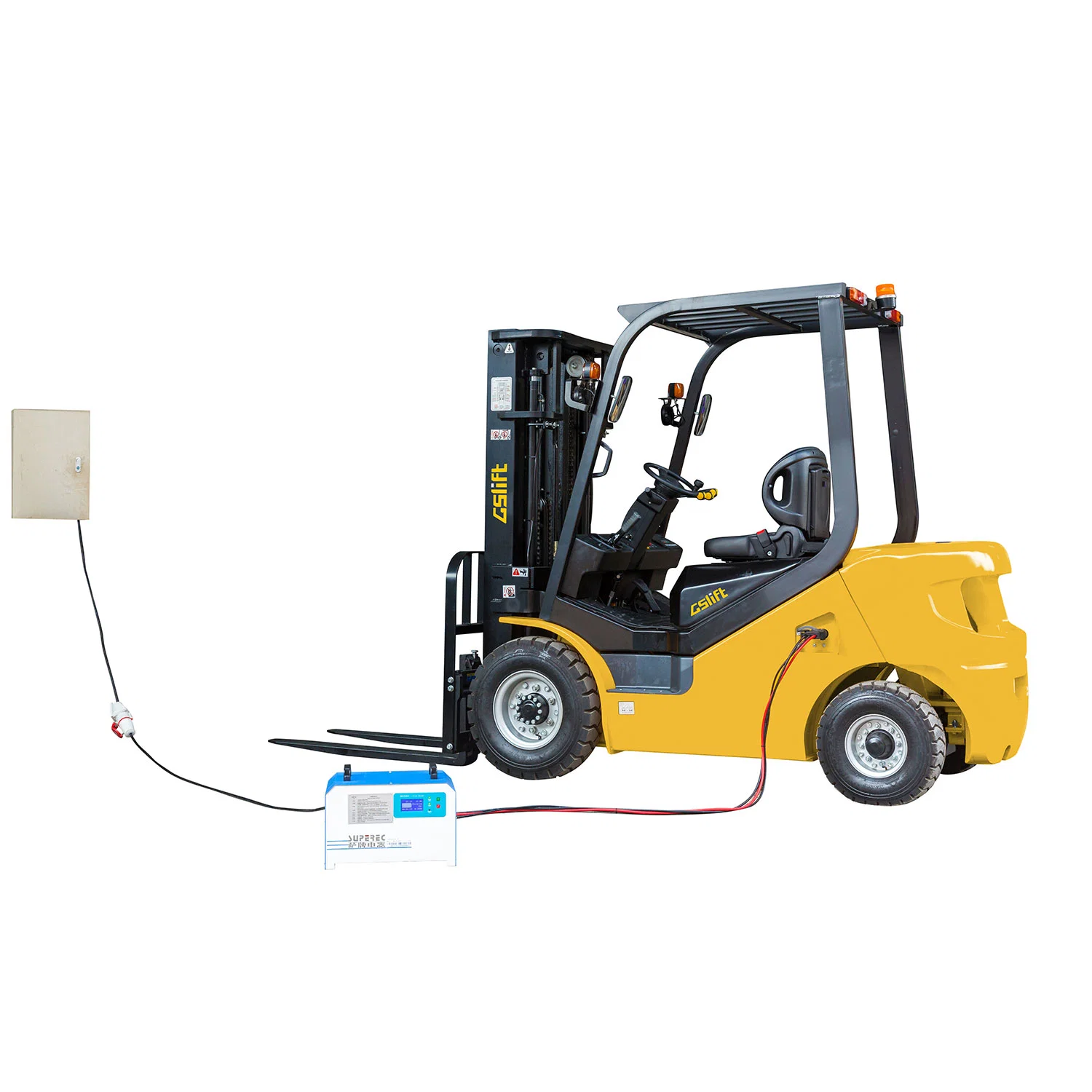 New Model 3 Ton Lithium Battery Forklift Truck with 6mtrs Triple Mast