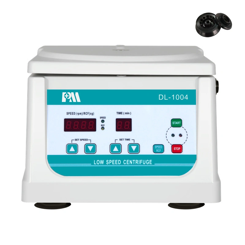 H0512 Dl-1004 Promed LCD Digital Desktop Lab Centrifuge Prp Low Speed Centrifuge 4000 Rpm