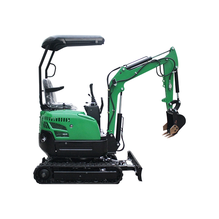 Hydraulic Pilot 1.7t Mini Excavator 1.8 10FT Dig Depth 1.5 Ton Excavator with Swing Boom