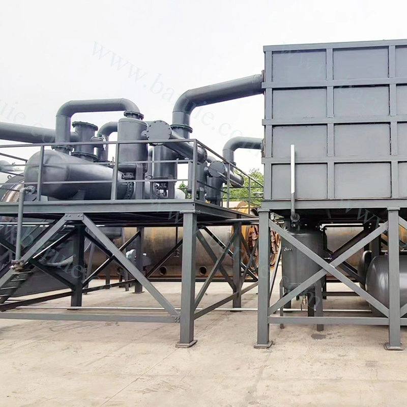 Tyre/Plastic Automatic Pyrolysis Machine with Carbon Black Briquette Machine